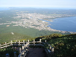 Mutsu city from Kamafuse-yama