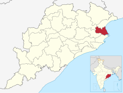 Location in Odisha