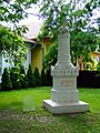 Petőfi-Denkmal in seinem Geburtsort Kiskőrös aus dem Jahre 1861. Es war weltweit das erste Petőfi-Denkmal.