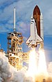 Space Shuttle Discovery launches