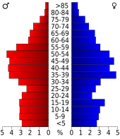 Bevolkingspiramide Charles City County