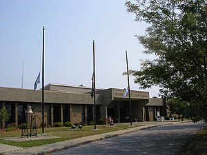 Meade County courthouse in Brandenburg, Kentucky