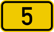 Bundesstraße 5 number.svg