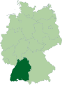 Karte Baden-Württemberg, Deutschland