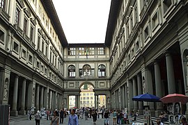 Galería de los Uffizi, Florencia, Vasari 1560-1581.