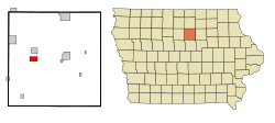 Location of Coulter, Iowa