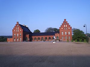 Kasern vid Kvibergs kaserner i Göteborg.