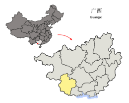 Chongzuo – Mappa