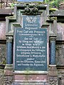 Detail of the memorial for the 2nd Brandenburgian Grenadier Regiment No. 12