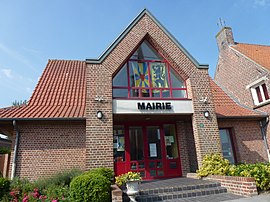 The town hall in Zuytpeene