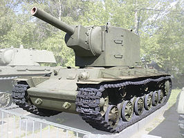 Het enige nog bestaande exemplaar van een KV-2, in Moskou