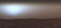 Sonnenaufgang am Sol 379 07:50