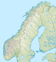 Reliefkarte: Norwegen