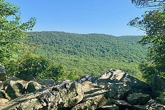 Overlook view of Hawk Mountain