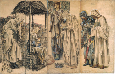 Aanbidding der Wijzen van Edward Burne-Jones (1888)