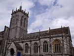 Church of St Peter. Railings on east and south sides of churchyard