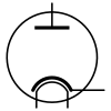 Vacuum tube diode symbol