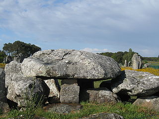 Dolmen von Kermario-West bei Carnac, Morbihan