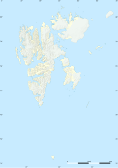 Magdalenefjorden på kartet over Svalbard