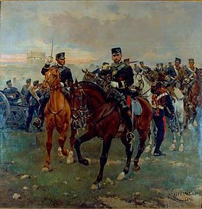 Salida en bateria (1896, oli sobre tela), Museo del Ejército de Toledo.[5]