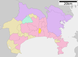 寒川町位置図