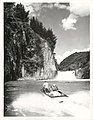 Recreational jet boating on the Rangitaiki River, 1971