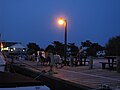 A wast-facing view of the marina at Cedar Beach, south of Long Island, New York