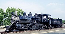 Photograph of Baldwin Rahway Valley 15 on static display at Steamtown, U.S.A., Bellows Falls, VT.