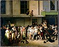 L'entrée du théâtre de l'Ambigu-Comique à une représentation gratis (1819), par Louis Léopold Boilly (1761-1845).