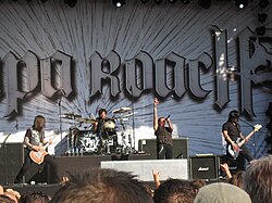 Papa Roach naživo na festivale Zwarte Cross v Lichtenvoorde dňa 18. júla 2010.