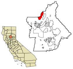 Location of Cohasset in Butte County, California.