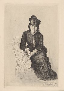 Berthe Morisot (1884), pointe sèche.