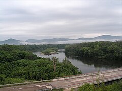 Brücke der A375 über den Bikin