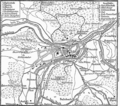 Historical map of the area surrounding Bad Ischl (1888)