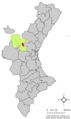 El Villar del Arzobispo, with regards to the Valencian Community.