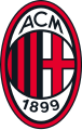 English: Coat of arms A.C. Milan from 1998