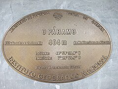 Placa altimétrica O Páramo.JPG