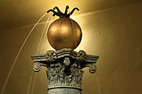 10. Detail of Orlí kašna (Eagle Fountain) in Prague Castle. Author: Ondřej Kořínek