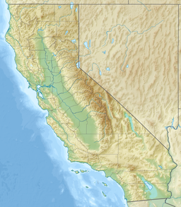 Location of lake in California, USA