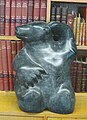 Carved soapstone bear by Peter Pitseolak; donated to Royal Military College of Canada on Oct 3 1970 by the class of 1920-4