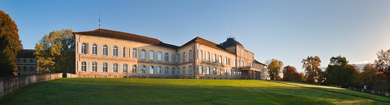 The Hohenheim palace in Stuttgart, Germany.