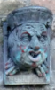 The gargoyle of Spinola at Magdalene College, Cambridge