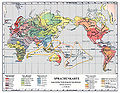 Language world map (1888)