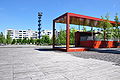 Der Oerliker-Park mit dem Blauen Turm