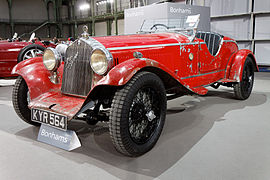 Wire wheels on a 1929 Alfa Romeo 6C 1750 Spyder Supersport