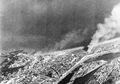 An aerial photograph of Dieppe during the landings.