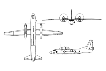 Náčrt letounu Antonov An-32