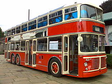 Un modello Fiat 413 Viberti Monotral CV61 che fu in funzione a Torino tra gli anni sessanta e settanta. Restaurato dalla ATTS, è l'unico esemplare storico di autobus a due piani funzionante in Italia.