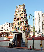 Gopuram of Sri Mariamman Temple, Singapore, 20240122 0842 2942.jpg