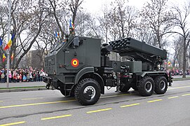 LAROM MLRS on ROMAN 26.410 chassis